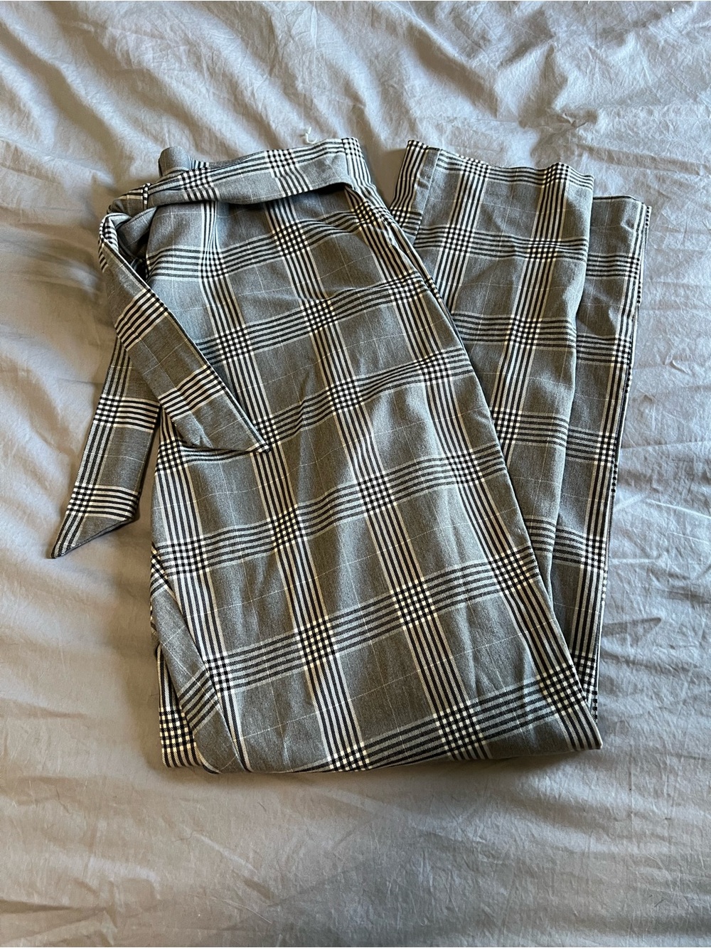 Jules & Leopold Black and White Plaid Trousers